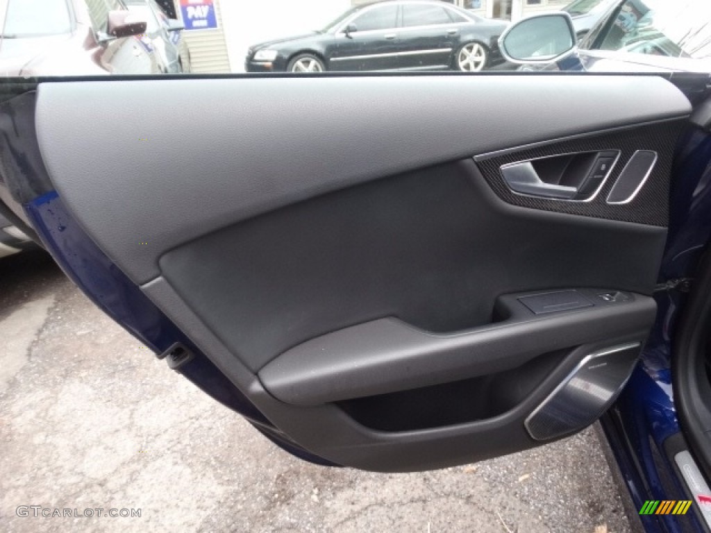 2013 S7 4.0 TFSI quattro - Estoril Blue Crystal / Black Valcona leather with diamond stitching photo #17