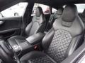 Black Valcona leather with diamond stitching Front Seat Photo for 2013 Audi S7 #118081959