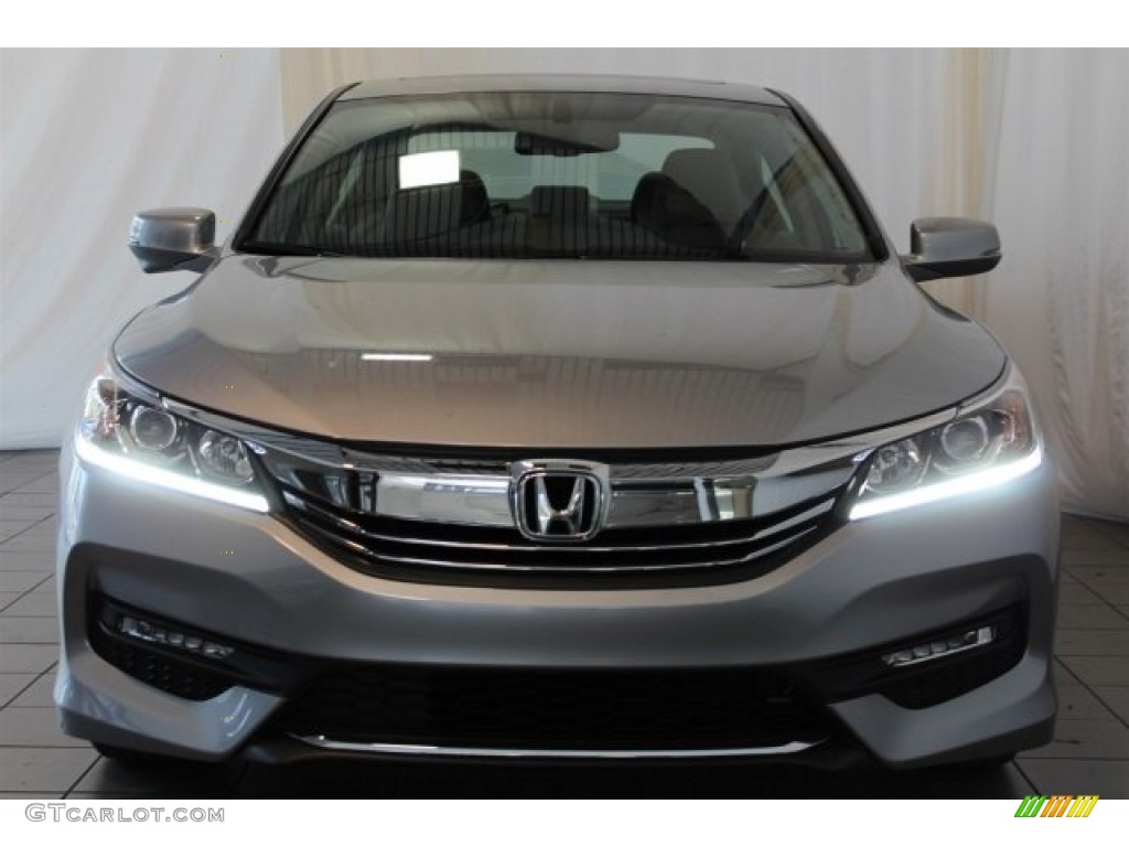 2017 Accord EX-L Sedan - Lunar Silver Metallic / Gray photo #4