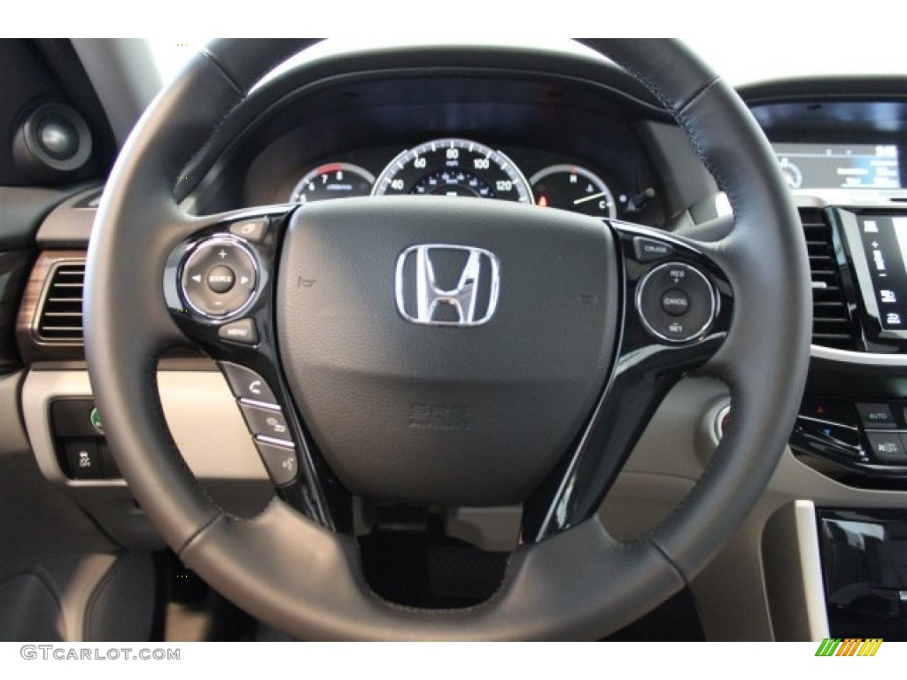 2017 Accord EX-L Sedan - Lunar Silver Metallic / Gray photo #13