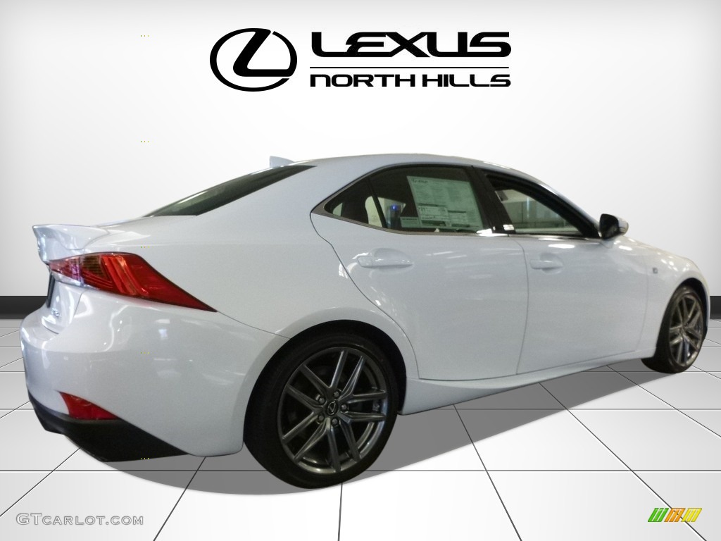 2017 IS 350 F Sport AWD - Ultra White / Rioja Red photo #2