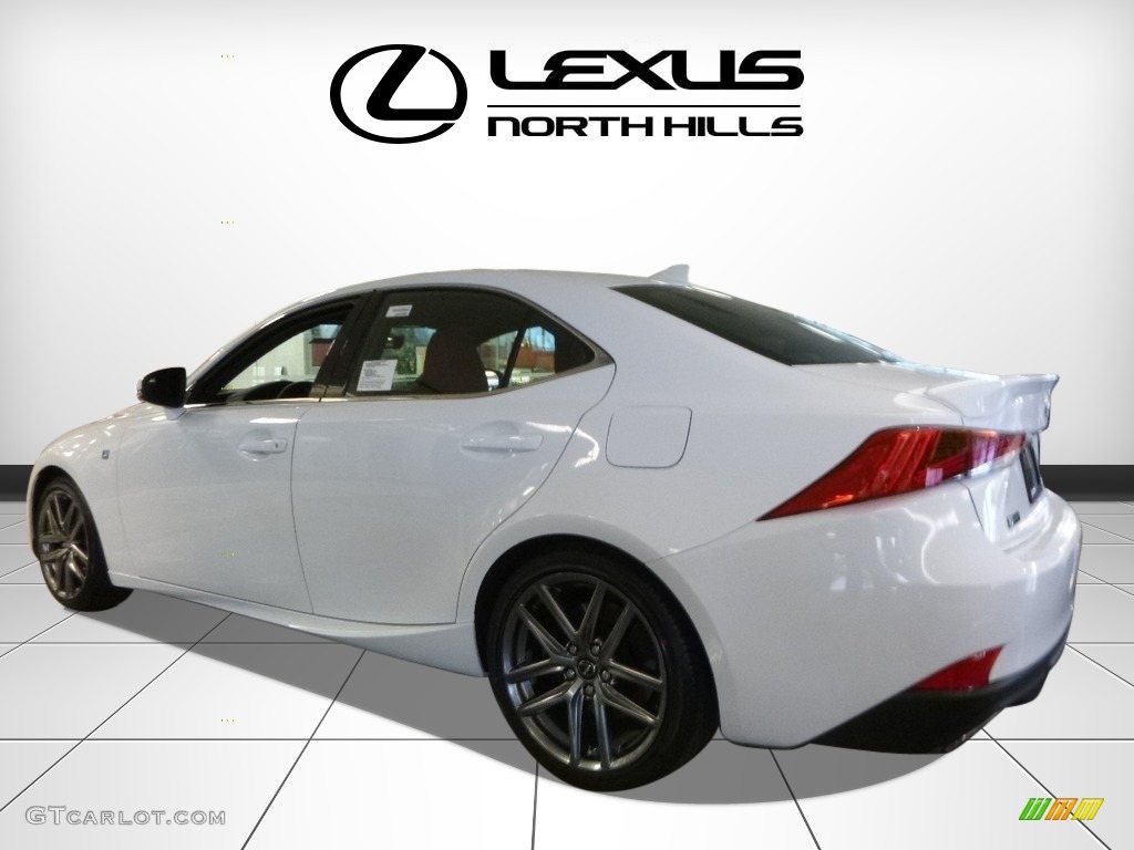 2017 IS 350 F Sport AWD - Ultra White / Rioja Red photo #3