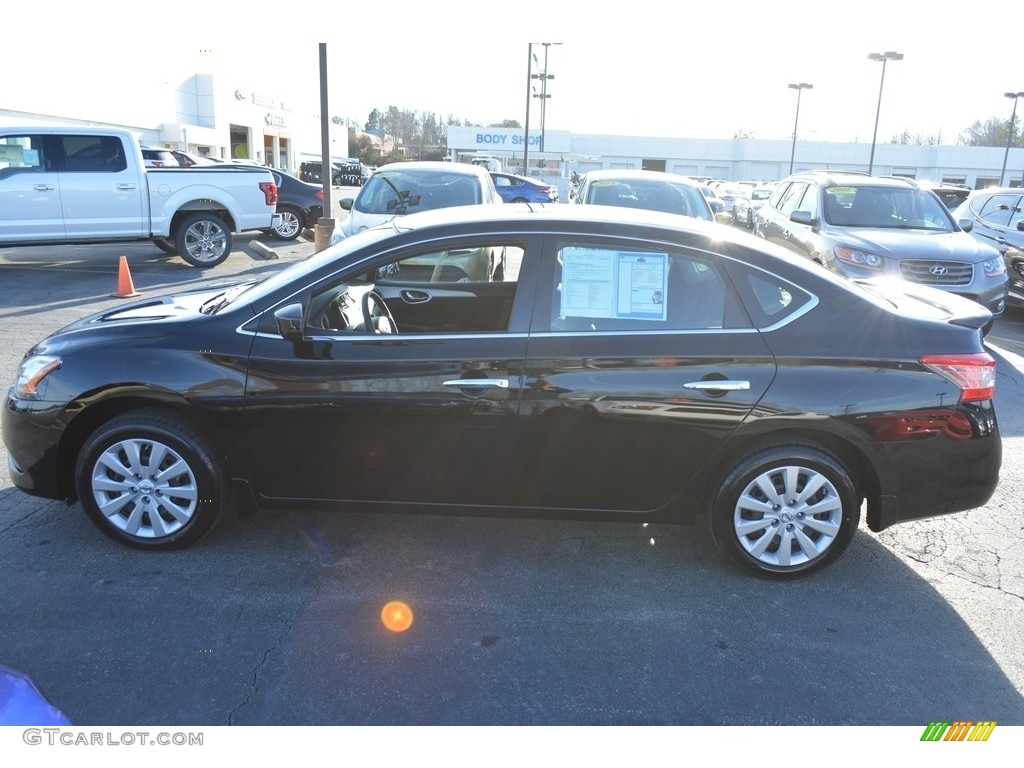 2014 Sentra SV - Super Black / Charcoal photo #5