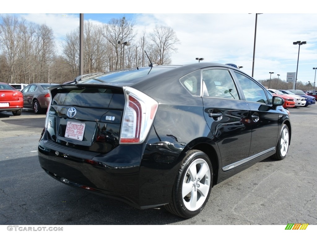 2015 Prius Five Hybrid - Black / Dark Gray photo #3