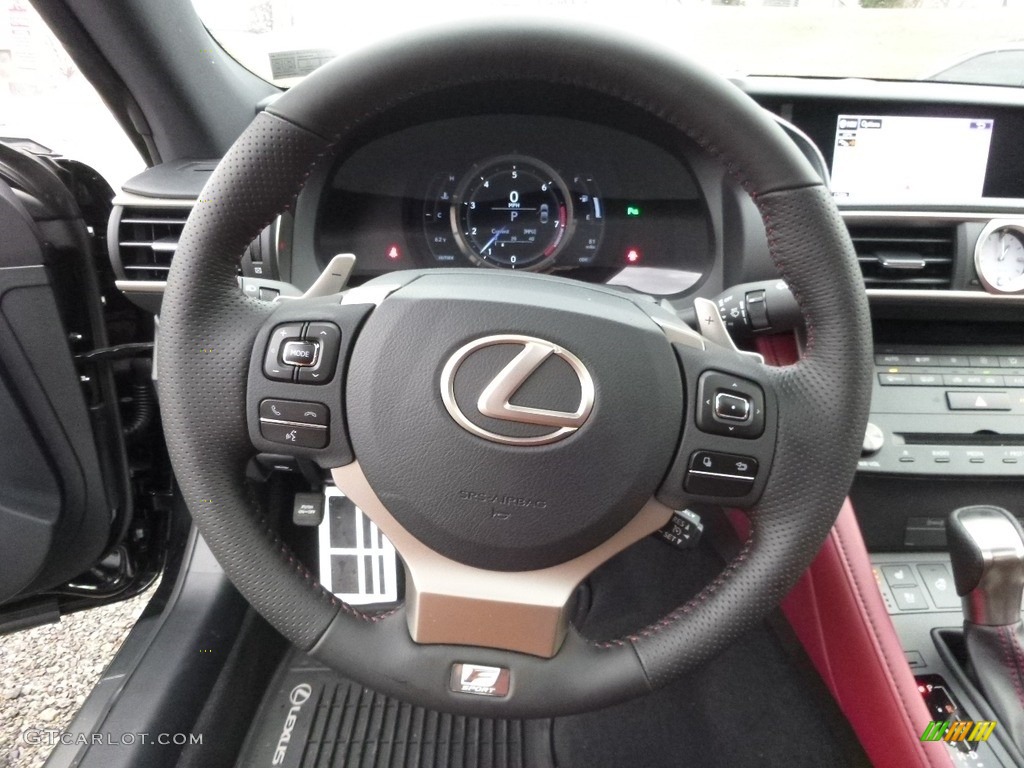 2017 Lexus RC 300 F Sport AWD Rioja Red Steering Wheel Photo #118087977