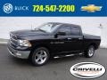 2012 Black Dodge Ram 1500 Big Horn Quad Cab 4x4  photo #1