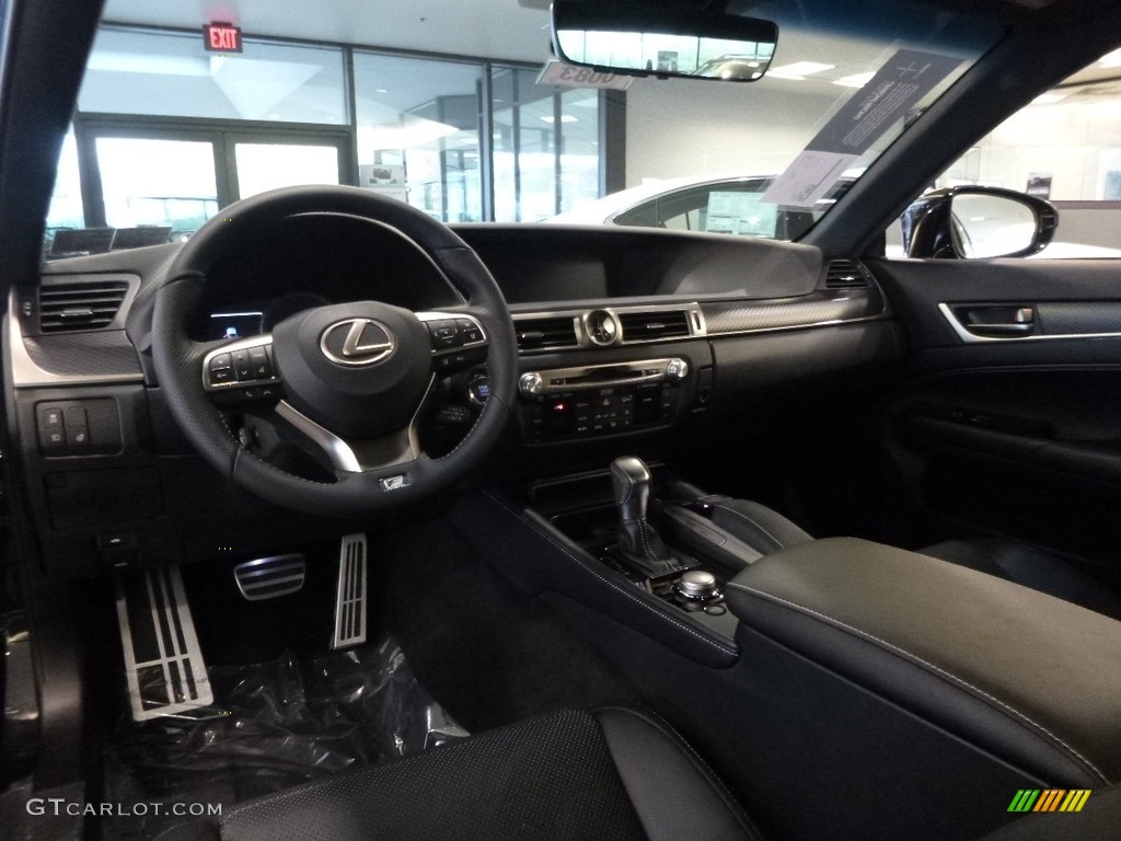 Black Interior 2017 Lexus GS 350 F Sport AWD Photo #118088445