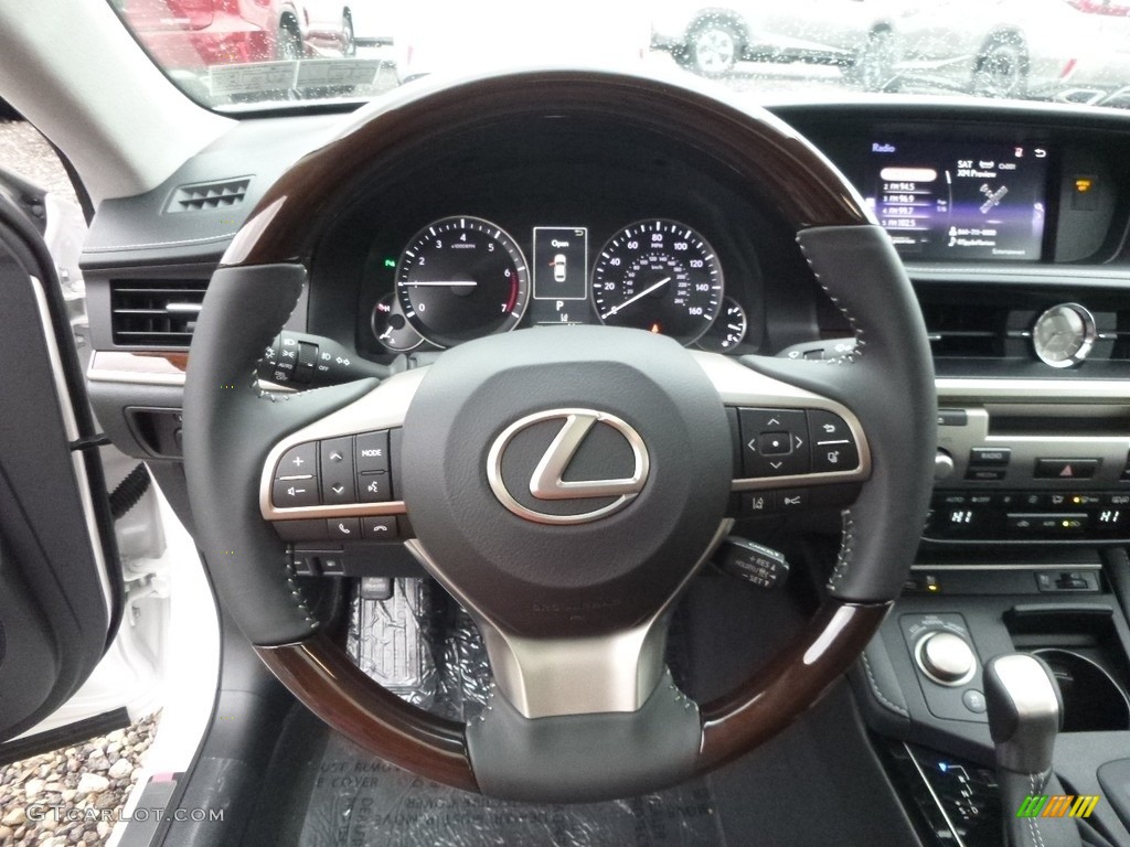 2017 Lexus ES 350 Black Steering Wheel Photo #118089015