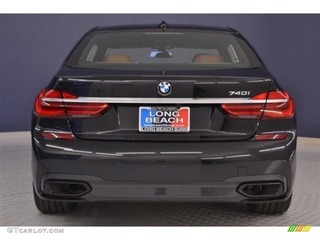 2017 7 Series 740i Sedan - Black Sapphire Metallic / Cognac photo #5