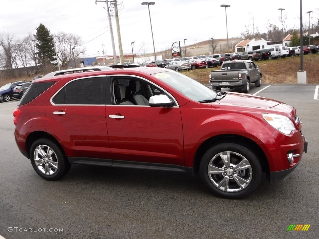 2014 Equinox LTZ AWD - Crystal Red Tintcoat / Light Titanium/Jet Black photo #6