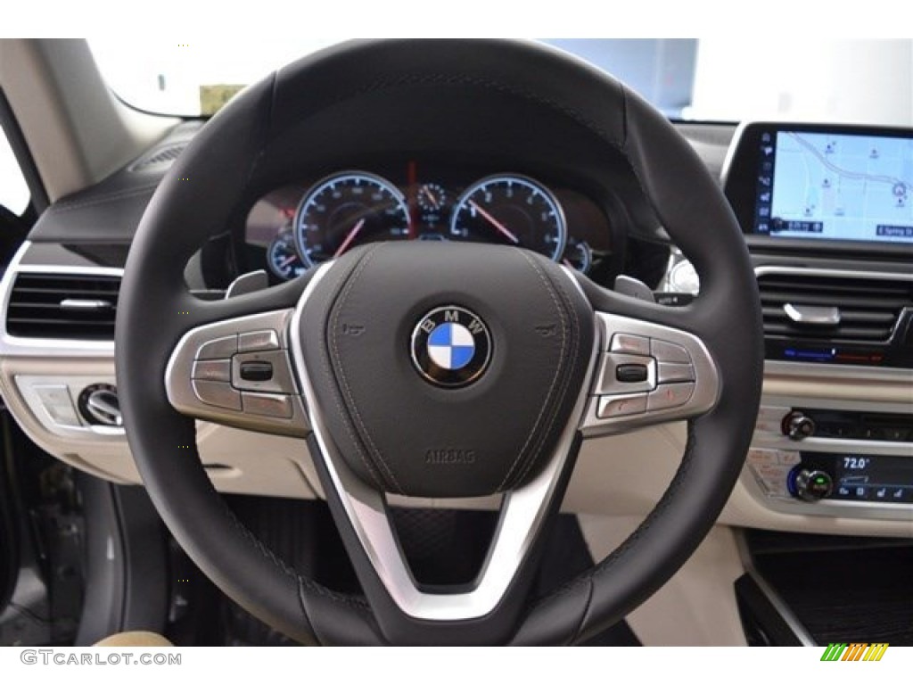 2017 7 Series 740i Sedan - Magellan Gray Metallic / Canberra Beige photo #14