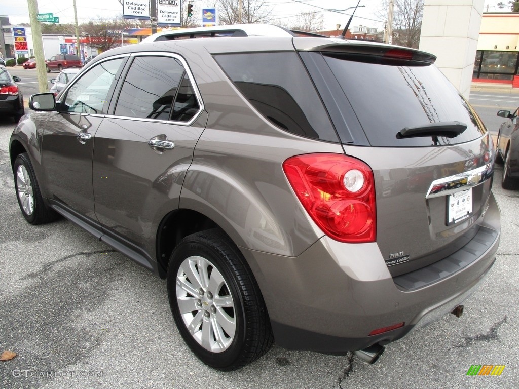 2010 Equinox LT AWD - Mocha Steel Metallic / Jet Black/Brownstone photo #4