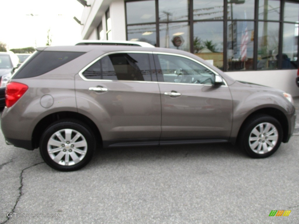 2010 Equinox LT AWD - Mocha Steel Metallic / Jet Black/Brownstone photo #7