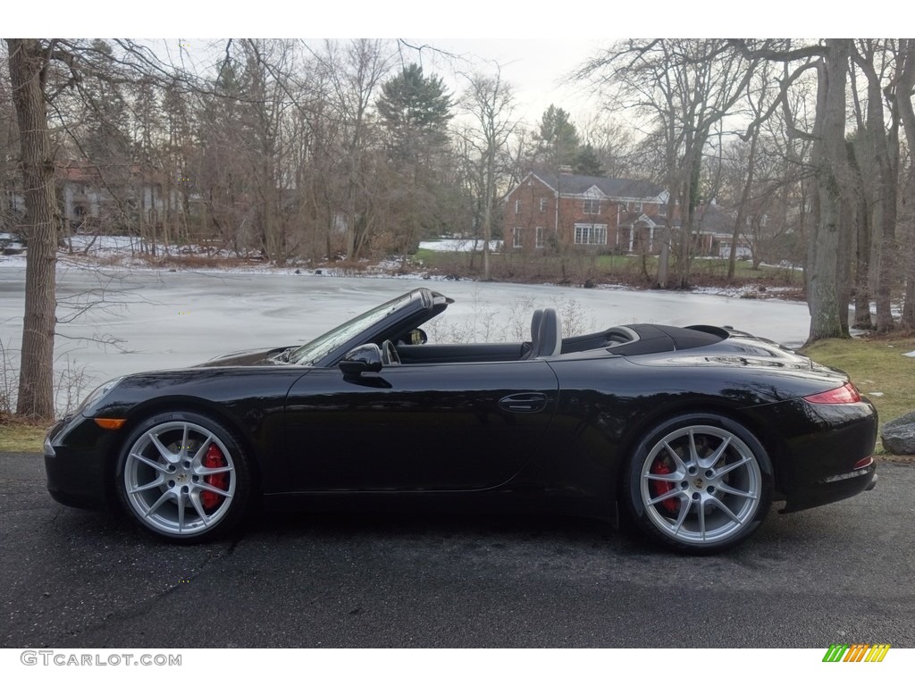 2015 911 Carrera S Cabriolet - Black / Black photo #3