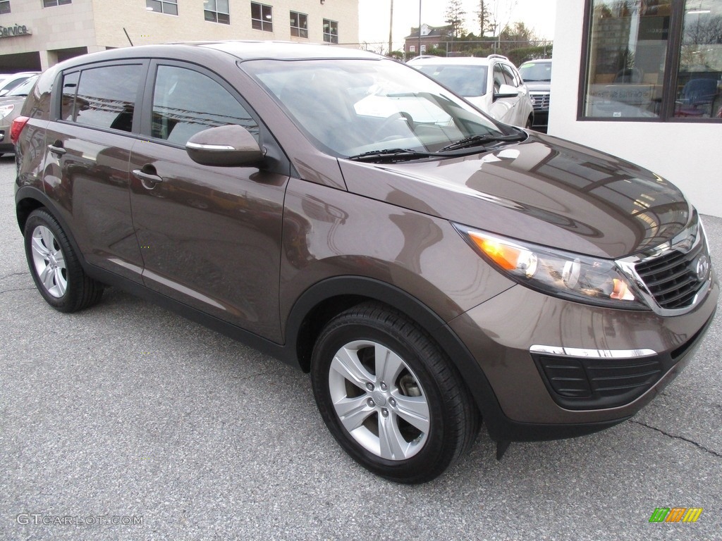 2012 Sportage LX - Sand Track / Black photo #8