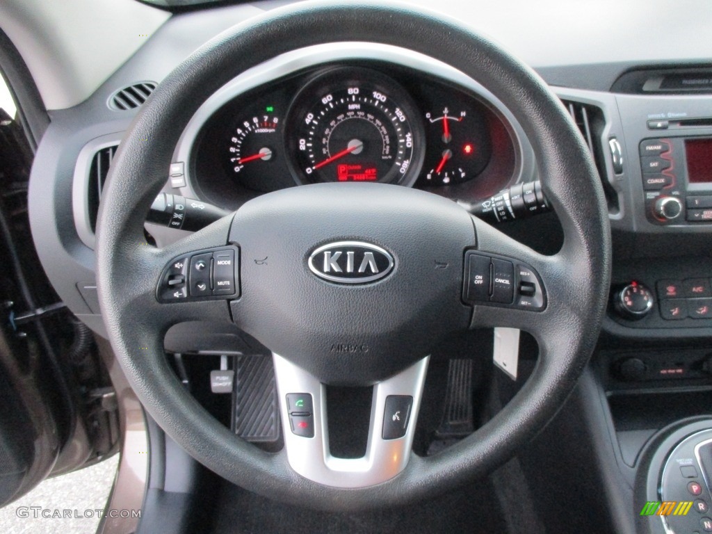 2012 Sportage LX - Sand Track / Black photo #12