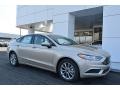White Gold 2017 Ford Fusion SE Exterior