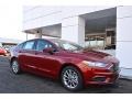 Ruby Red 2017 Ford Fusion SE Exterior