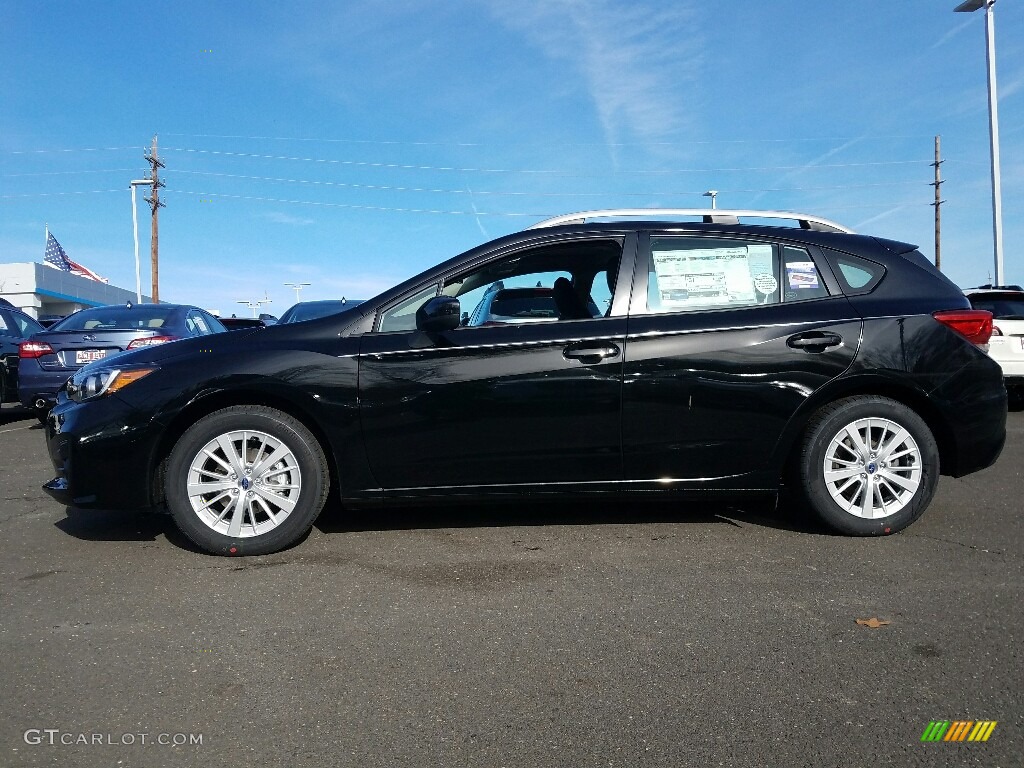 Crystal Black Silica 2017 Subaru Impreza 2.0i Premium 5-Door Exterior Photo #118103946