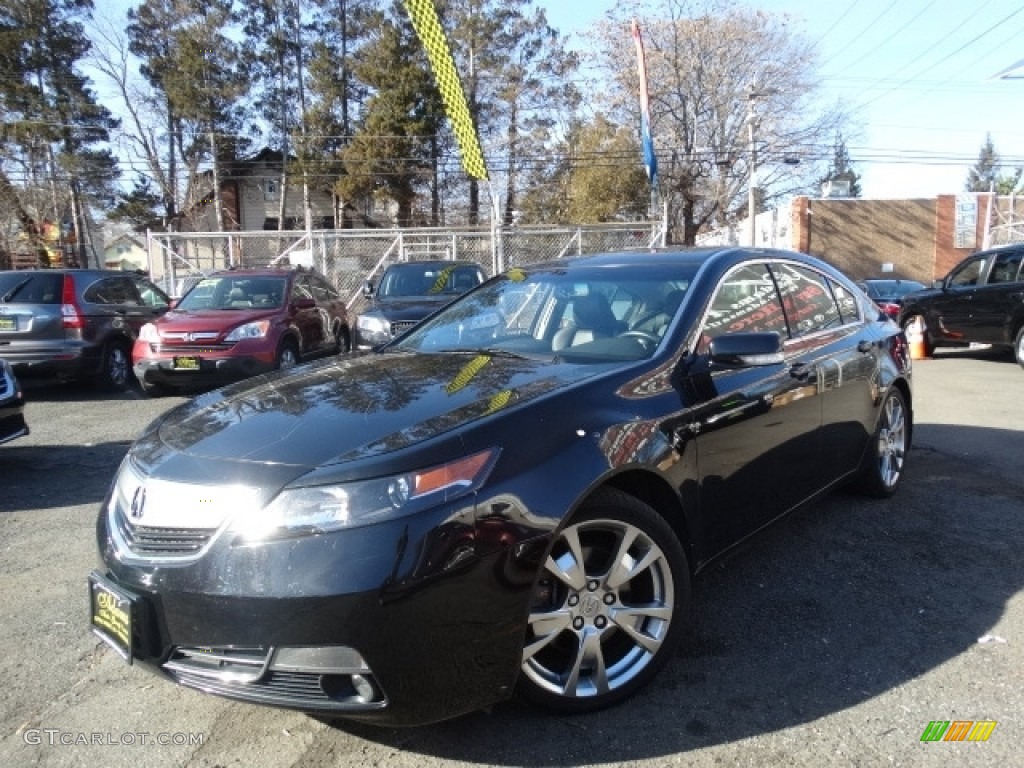 2012 TL 3.7 SH-AWD Advance - Crystal Black Pearl / Ebony photo #1