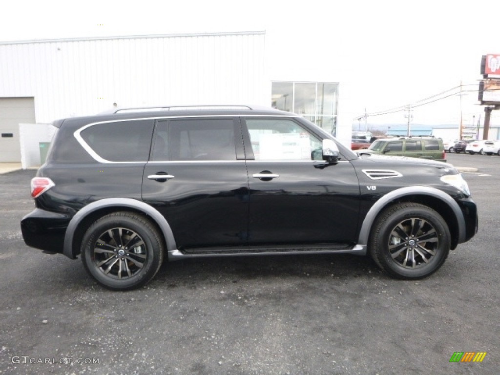 Super Black 2017 Nissan Armada Platinum 4x4 Exterior Photo #118106640