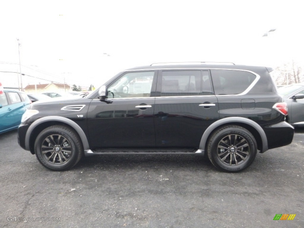 Super Black 2017 Nissan Armada Platinum 4x4 Exterior Photo #118106778