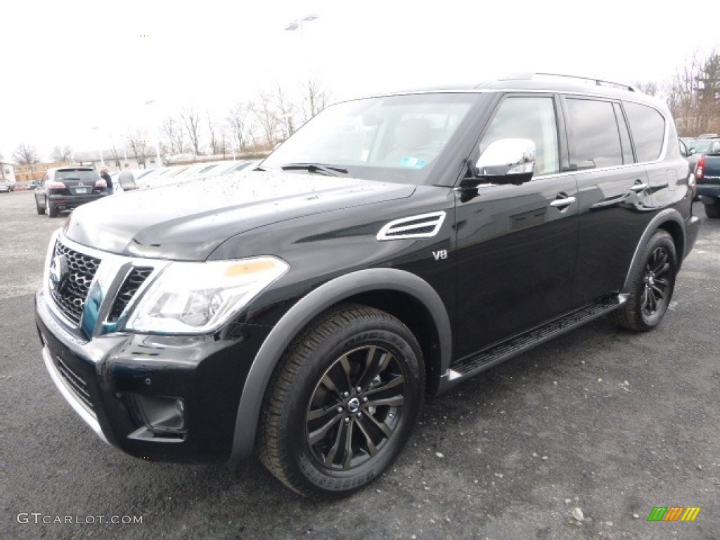 Super Black 2017 Nissan Armada Platinum 4x4 Exterior Photo #118106796