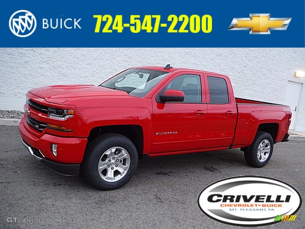 2017 Silverado 1500 LT Double Cab 4x4 - Red Hot / Jet Black photo #1