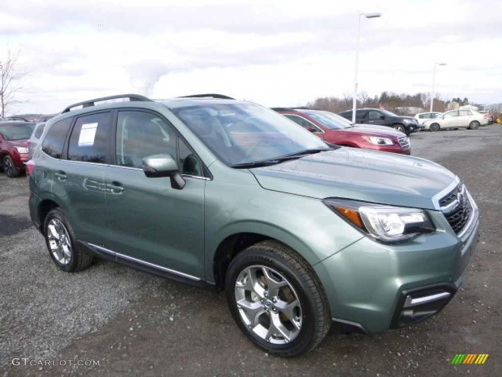 2017 Forester 2.5i Touring - Jasmine Green Metallic / Black photo #1