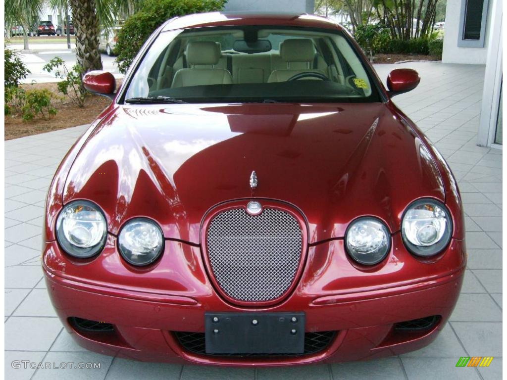 Radiance Red Metallic 2007 Jaguar S-Type R Sport Exterior Photo #1181088
