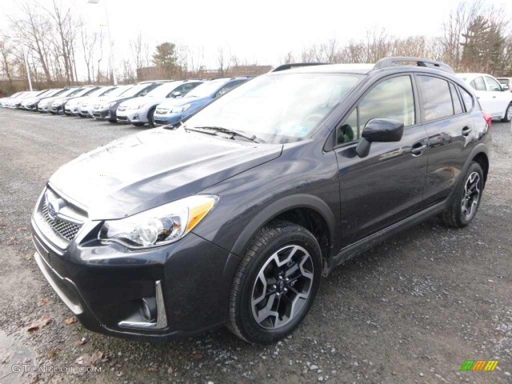 2017 Crosstrek 2.0i Premium - Dark Gray Metallic / Black photo #11