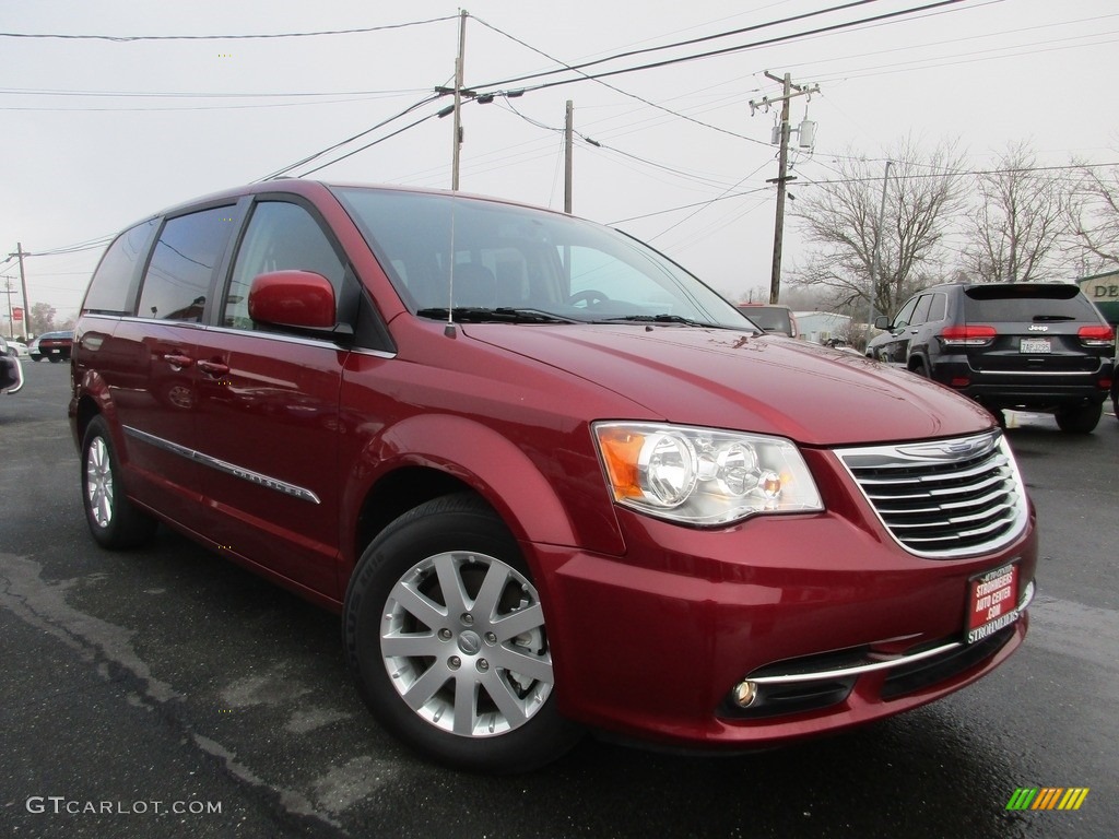 Deep Cherry Red Crystal Pearl Chrysler Town & Country