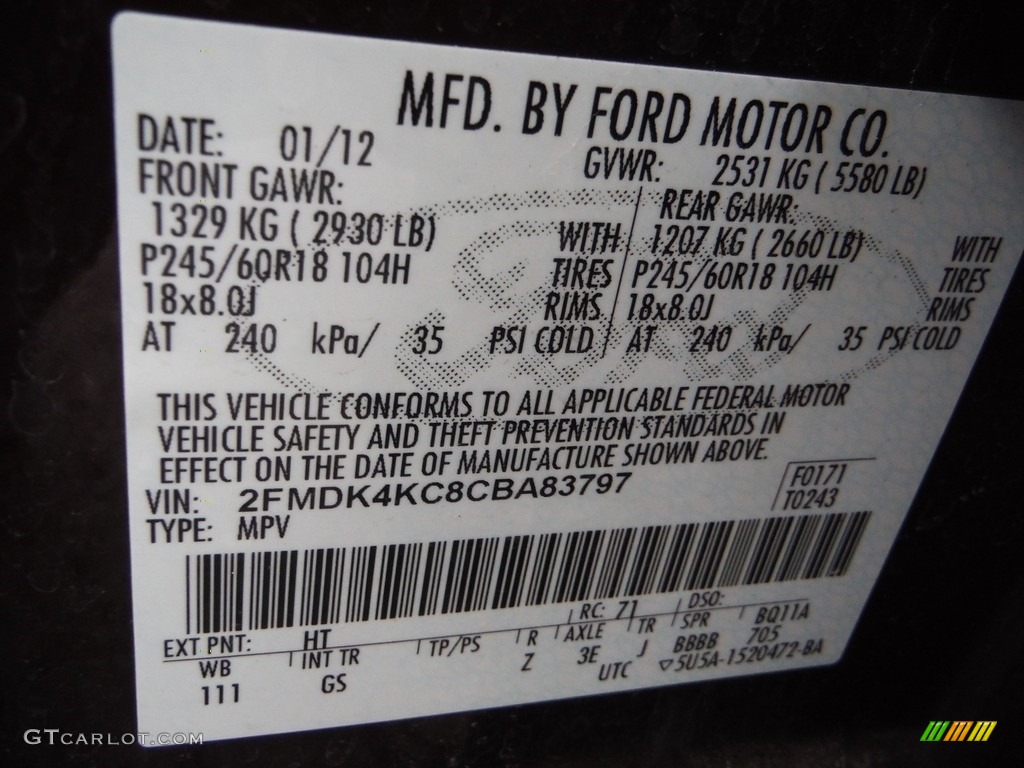 2012 Edge Limited AWD - Cinnamon Metallic / Sienna photo #24