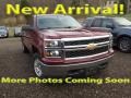 2014 Victory Red Chevrolet Silverado 1500 LT Crew Cab 4x4  photo #1