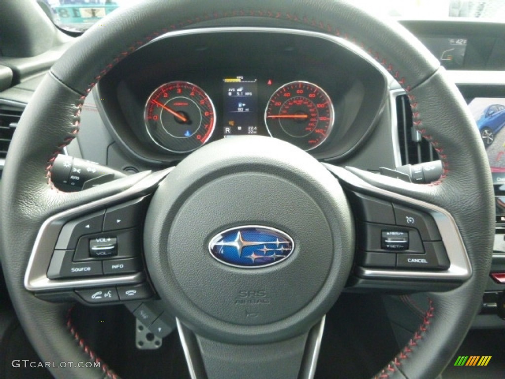 2017 Subaru Impreza 2.0i Sport 5-Door Black Steering Wheel Photo #118111938