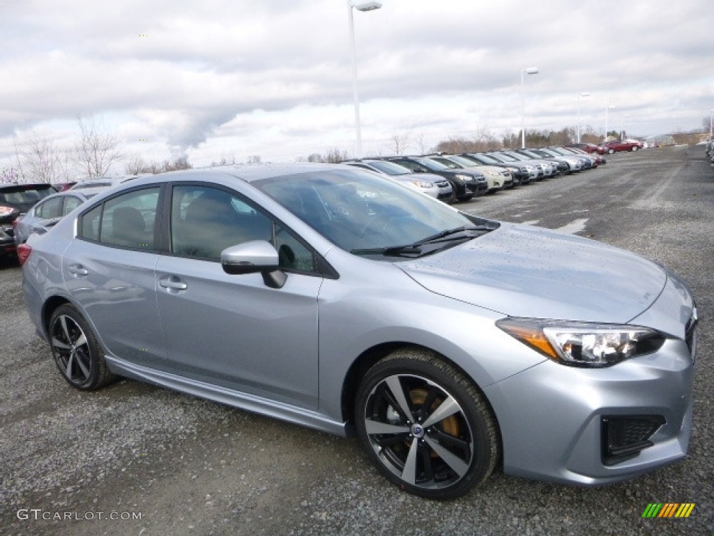 2017 Impreza 2.0i Sport 4-Door - Ice Silver Metallic / Black photo #1