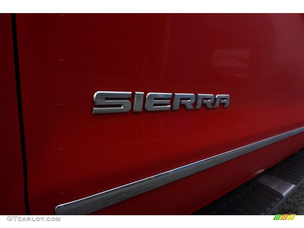 2017 Sierra 1500 SLT Crew Cab - Cardinal Red / Cocoa/­Dune photo #14