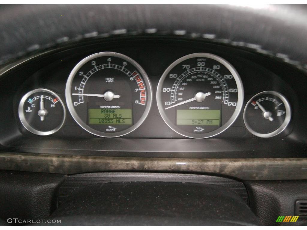 2007 Jaguar S-Type R Sport Gauges Photo #1181133