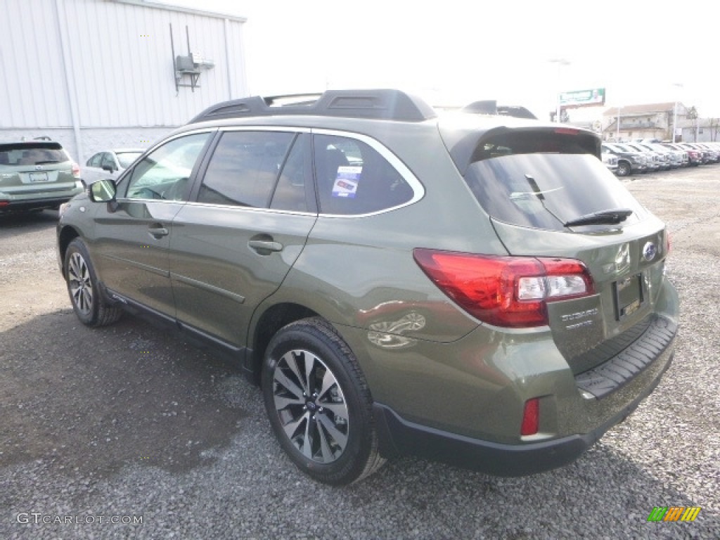2017 Outback 2.5i Limited - Wilderness Green Metallic / Warm Ivory photo #9