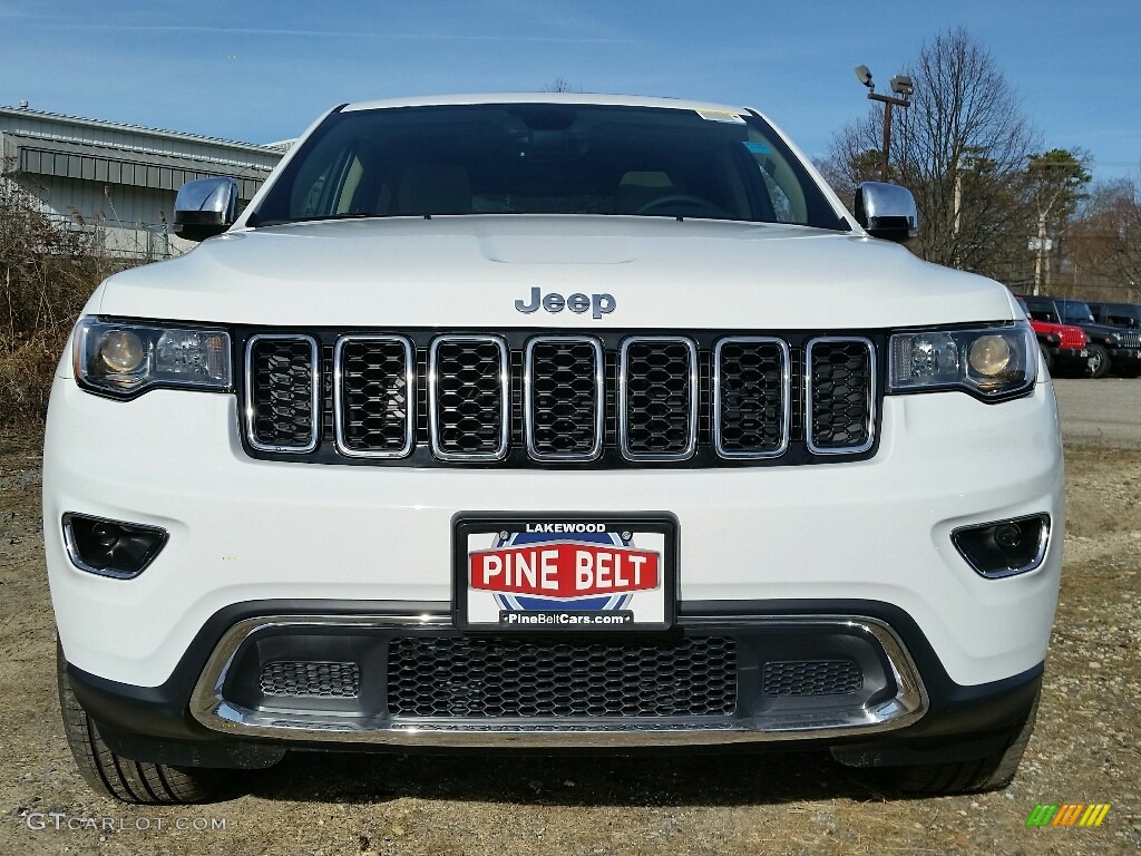 2017 Grand Cherokee Limited 4x4 - Bright White / Black/Light Frost Beige photo #2