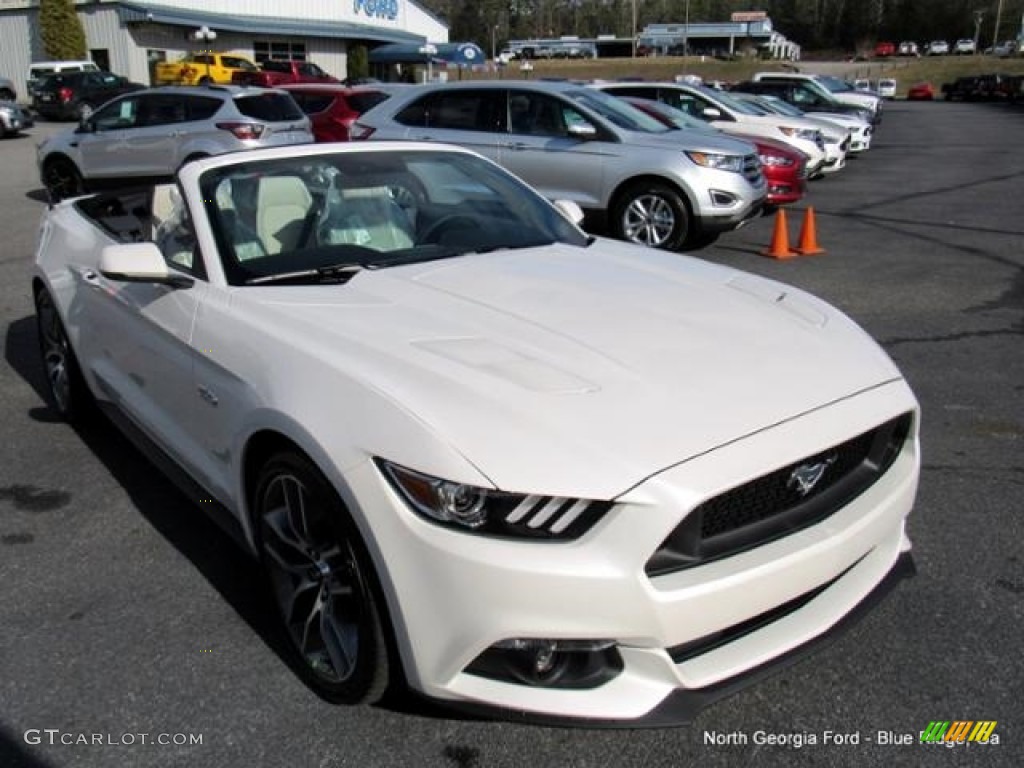 2017 Mustang GT Premium Convertible - White Platinum / Ceramic photo #7