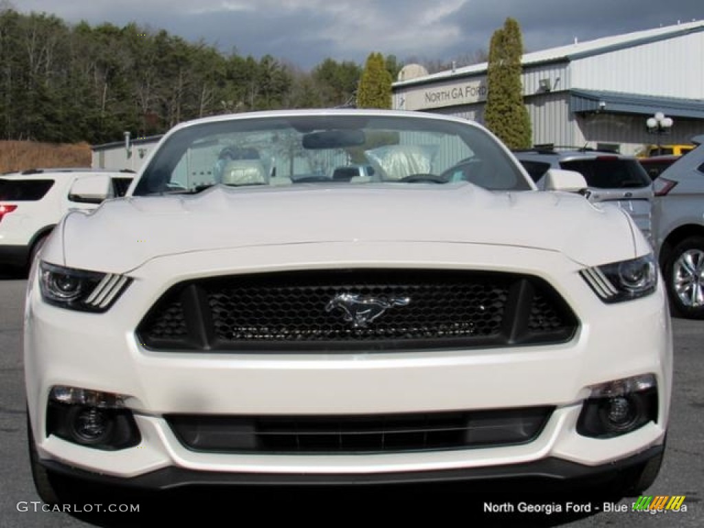 2017 Mustang GT Premium Convertible - White Platinum / Ceramic photo #8
