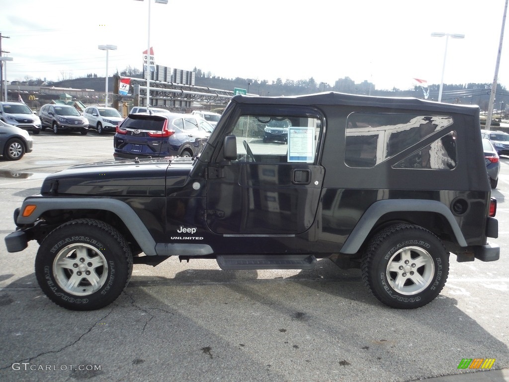 2004 Wrangler Unlimited 4x4 - Black / Dark Slate Gray photo #7