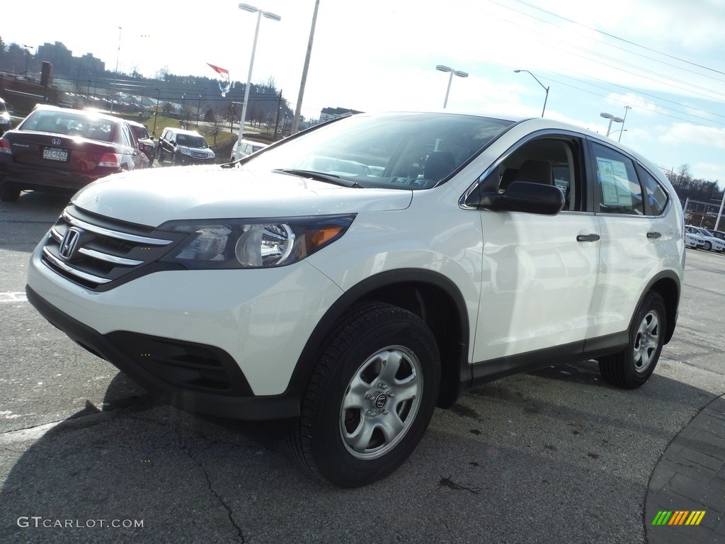 2014 CR-V LX AWD - White Diamond Pearl / Gray photo #5