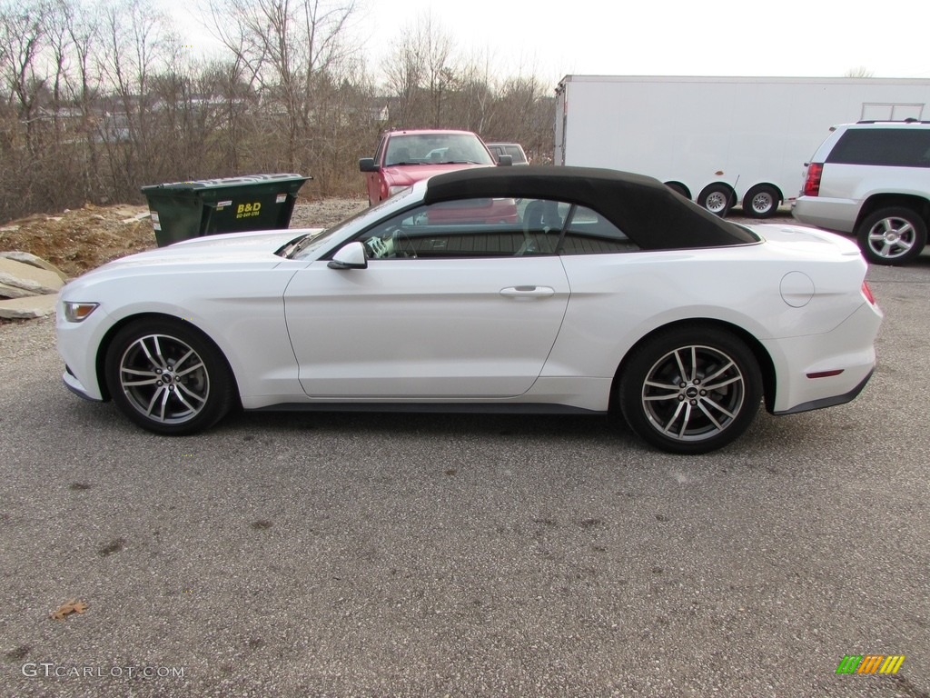 2015 Mustang EcoBoost Premium Convertible - Oxford White / Ebony photo #2