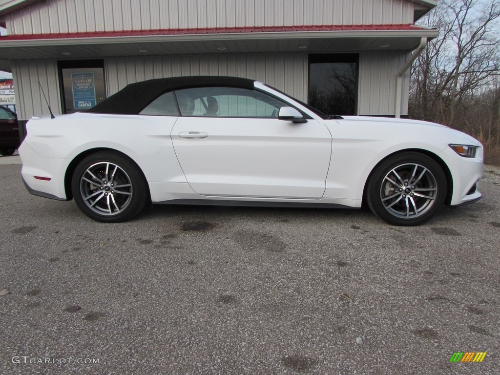 2015 Mustang EcoBoost Premium Convertible - Oxford White / Ebony photo #3