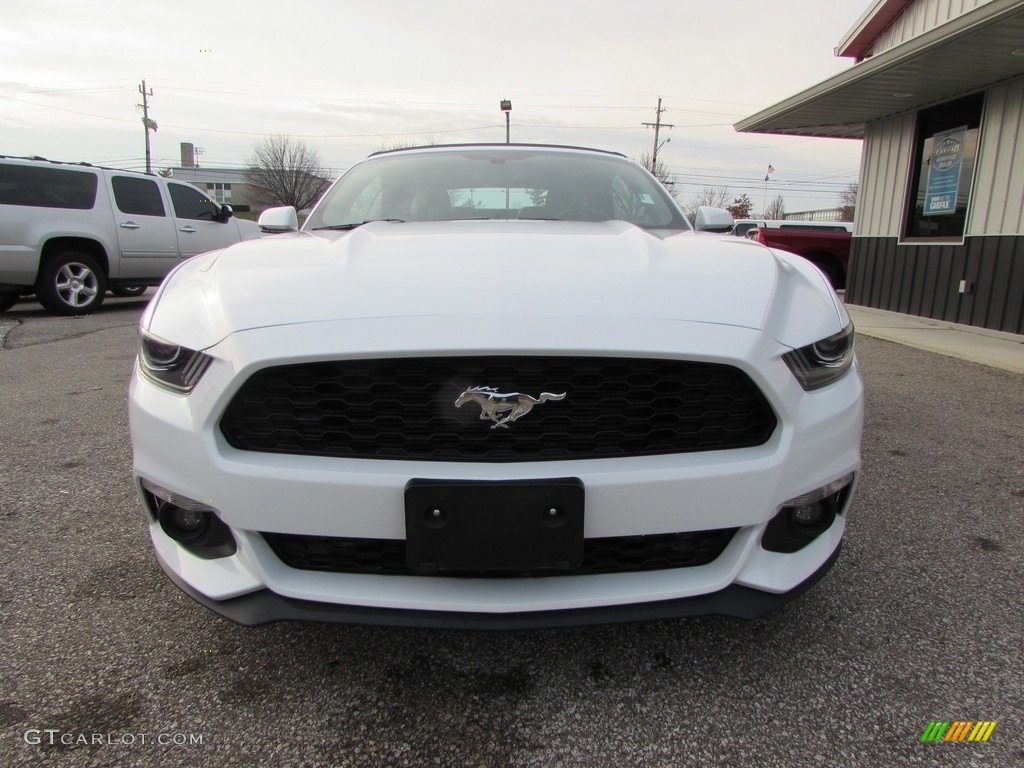2015 Mustang EcoBoost Premium Convertible - Oxford White / Ebony photo #4
