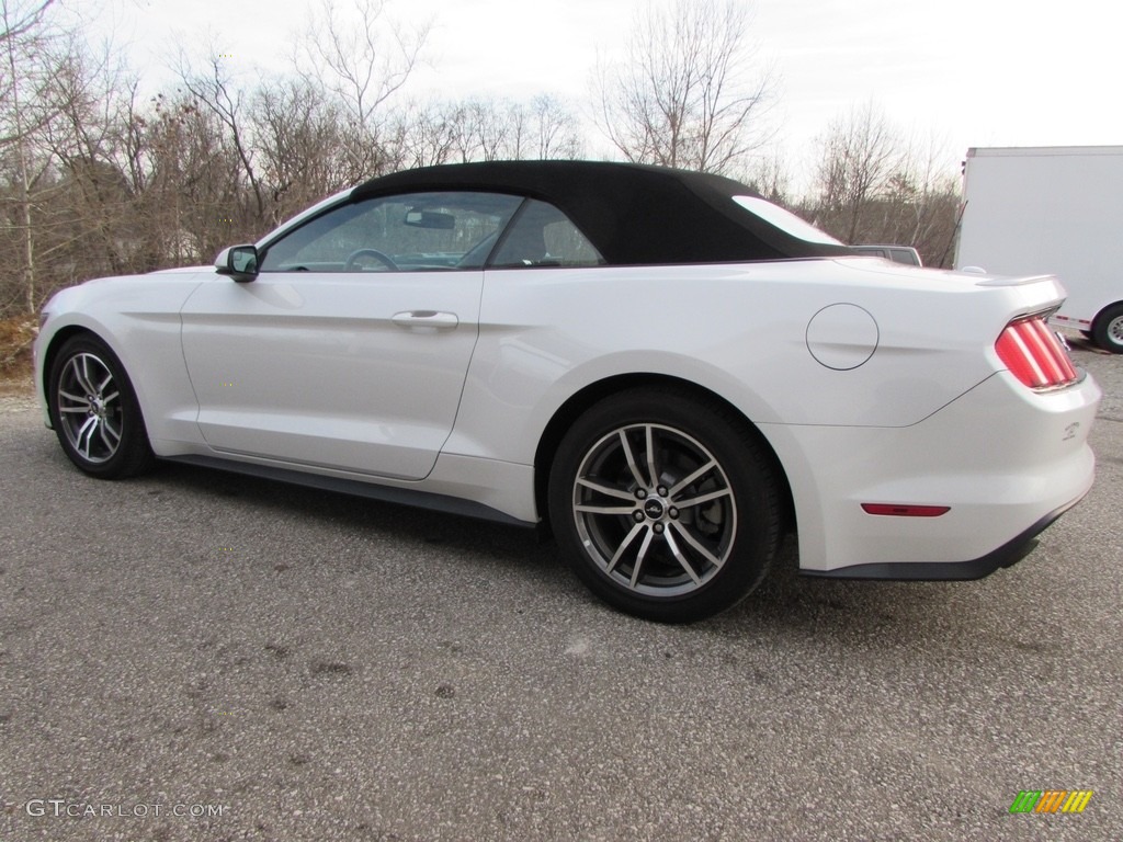 2015 Mustang EcoBoost Premium Convertible - Oxford White / Ebony photo #6