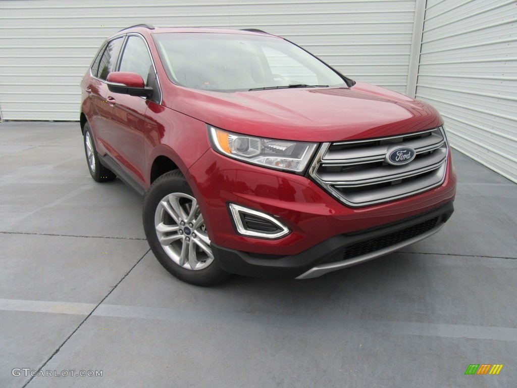 2017 Edge SEL - Ruby Red Metallic / Dune photo #2