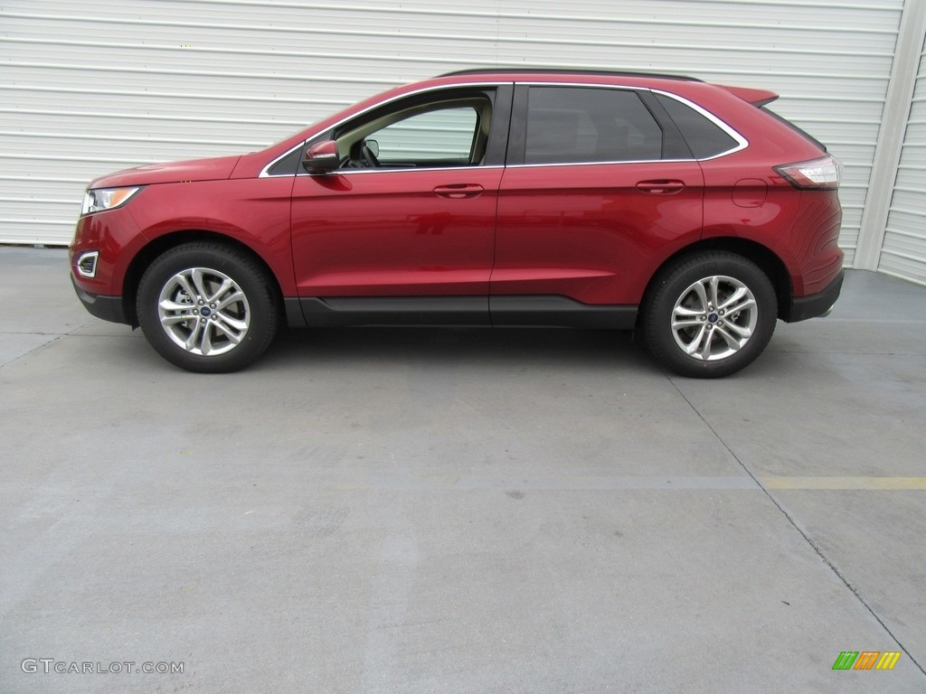 2017 Edge SEL - Ruby Red Metallic / Dune photo #6
